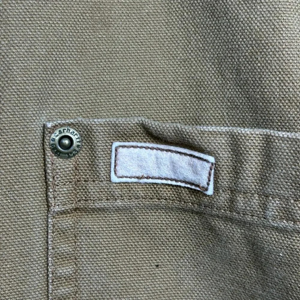 Carhartt Mens L S96 BRN Vintage Flannel Lined Cotton Chore Shacket RARE - Picture 7 of 10